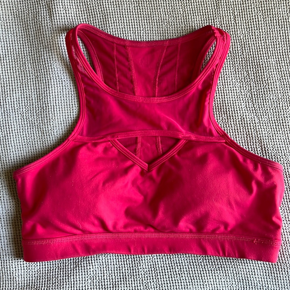 BuffBunny Bra ambrosia pink high neck cut out